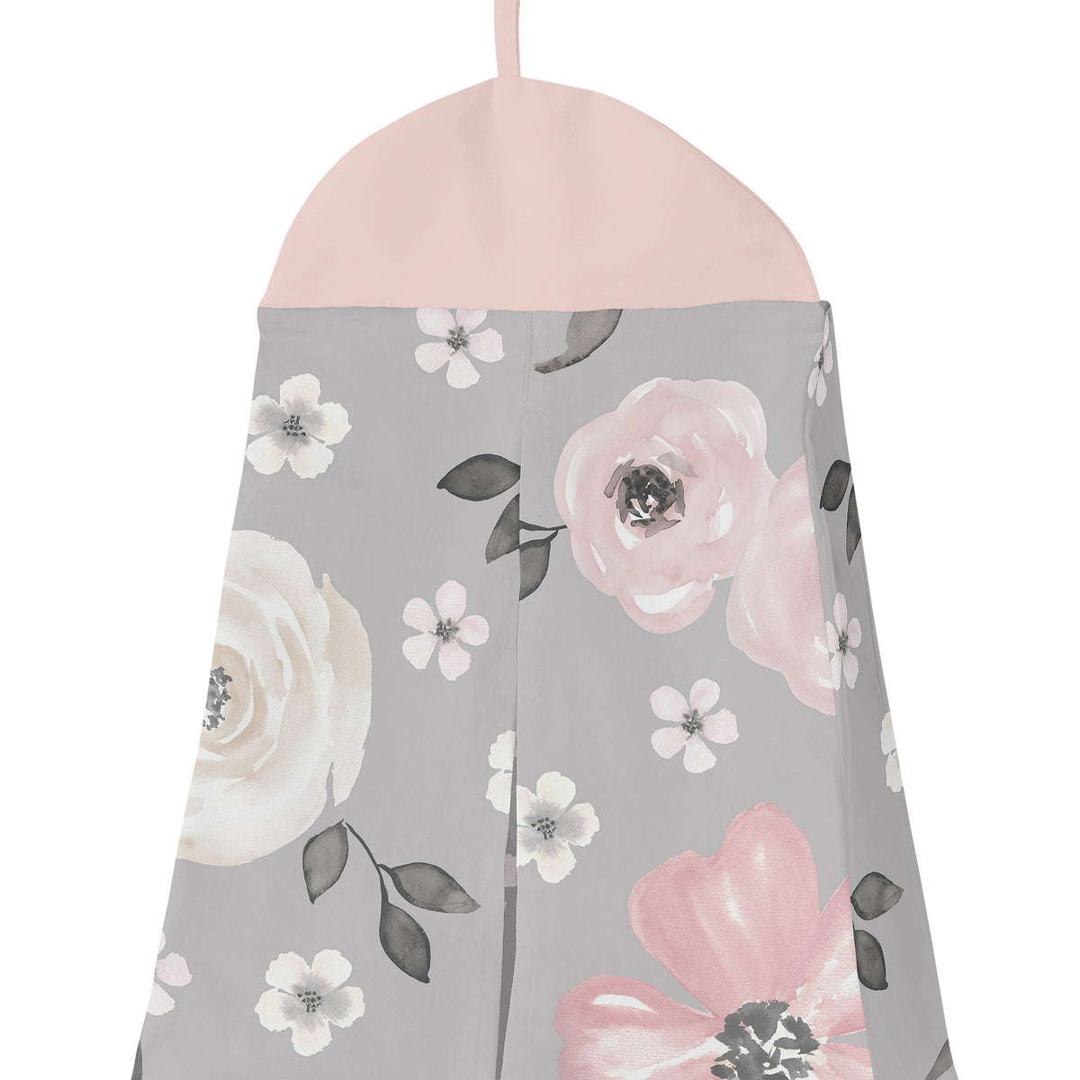 Watercolor Floral Grey Collection 4 Piece Crib Bedding