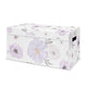 Watercolor Floral Lavender Purple and Grey Collection Fabric Toy Bin Storage