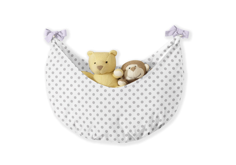 Watercolor Floral Lavender and Grey Collection 11 Piece Bumperless Crib Bedding
