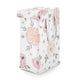 Watercolor Floral Pink And Grey Collection Laundry Hamper with Handles
