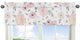 Watercolor Floral Pink and Grey Collection Window Valance