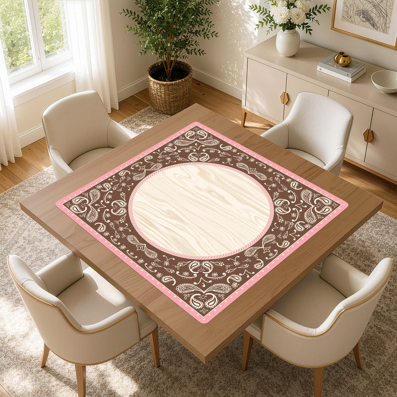 Boho Western Cowgirl Collection Mahjong Mat for Table - Shipped Rolled