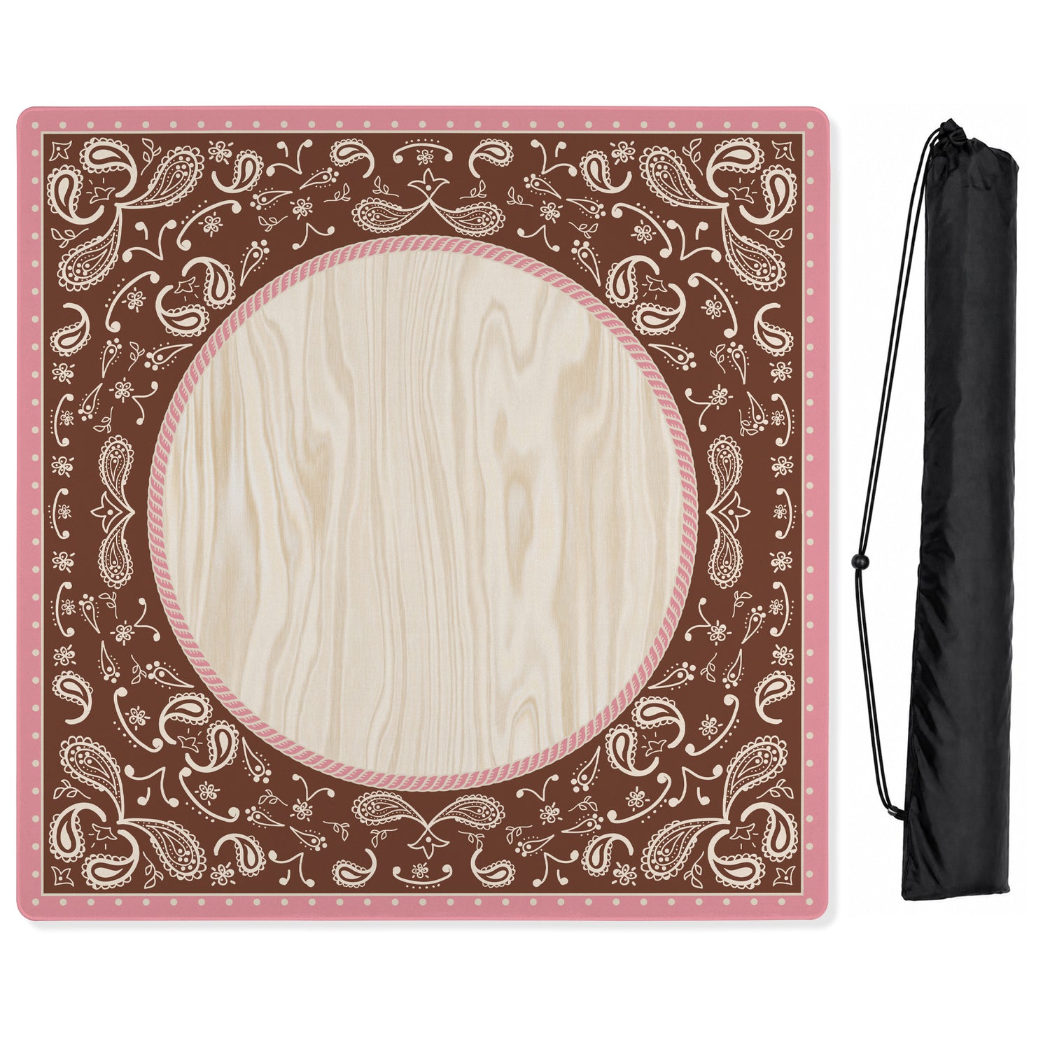 Boho Western Cowgirl Collection Mahjong Mat for Table - Shipped Rolled