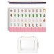Pink Western Collection American Mahjong Tile Set (160pc) 1.26in. Layered Acrylic with Travel Bag