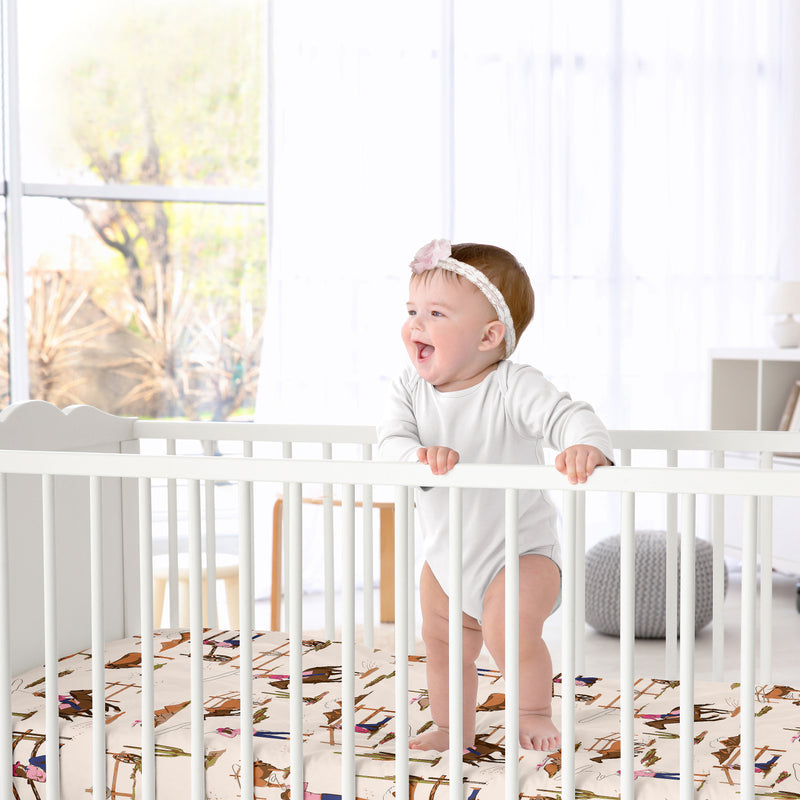 Western Cowgirl Collection Crib Sheet