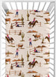 Western Cowgirl Collection Crib Sheet