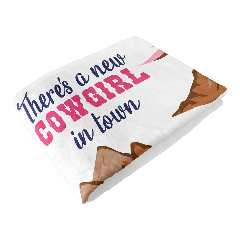 Western Cowgirl Collection Monthly Milestone Baby Blanket