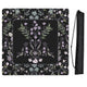 Boho Floral Wildflower Black and Purple Collection Mahjong Mat for Table - Shipped Rolled