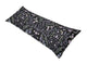 Boho Floral Wildflower Black and Purple Collection Body Pillow Cover Case