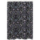 Boho Floral Wildflower Black and Purple Collection Shower Curtain