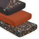 Boho Floral Wildflower Black and Orange Collection 3 Pack Crib Sheets