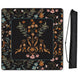 Boho Floral Wildflower Black and Orange Collection Mahjong Mat for Table - Shipped Rolled