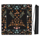 Boho Floral Wildflower Black and Orange Collection Mahjong Mat for Table - Shipped Rolled