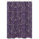 Boho Floral Wildflower Plum Purple Collection Shower Curtain