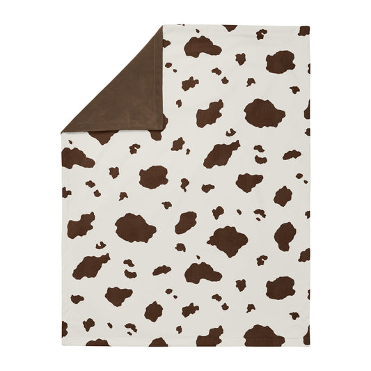 Wild West Collection Baby Blanket - Cow Print