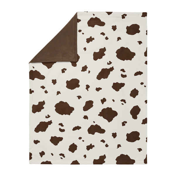 Wild West Collection Baby Blanket - Cow Print alternate view