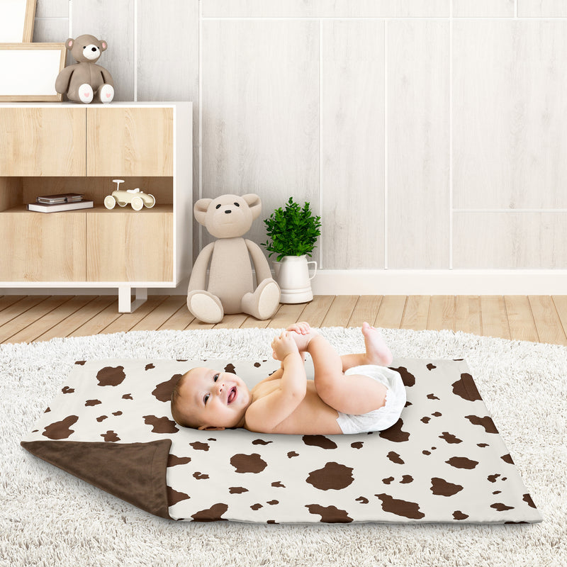 Wild West Collection Baby Blanket - Cow Print