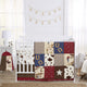 Wild West Cowboy Collection Sweet Jojo Designs 6 Piece Crib Bedding + BreathableBaby Breathable Mesh Liner  - Cow Print