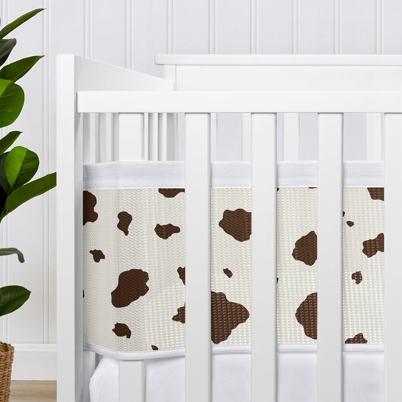 Wild West Cowboy Collection Sweet Jojo Designs + BreathableBaby Breathable Mesh Crib Liner  - Cow Print