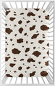 Wild West Collection Mini Crib Sheet - Cow Print