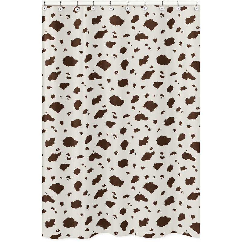 Wild West Cowboy Collection Shower Curtain - Cow Print