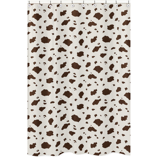 Wild West Cowboy Collection Shower Curtain - Cow Print