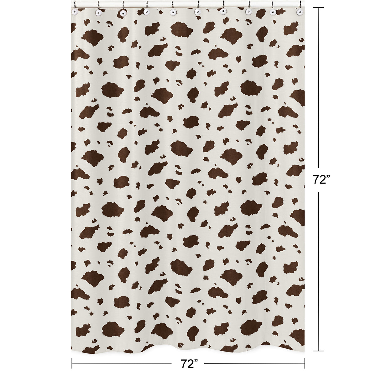 Wild West Cowboy Collection Shower Curtain - Cow Print