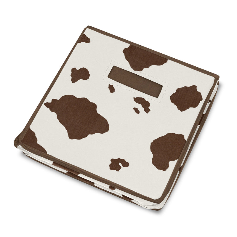 Wild West Cowboy Collection Cow Print Fabric Toy Bin Storage
