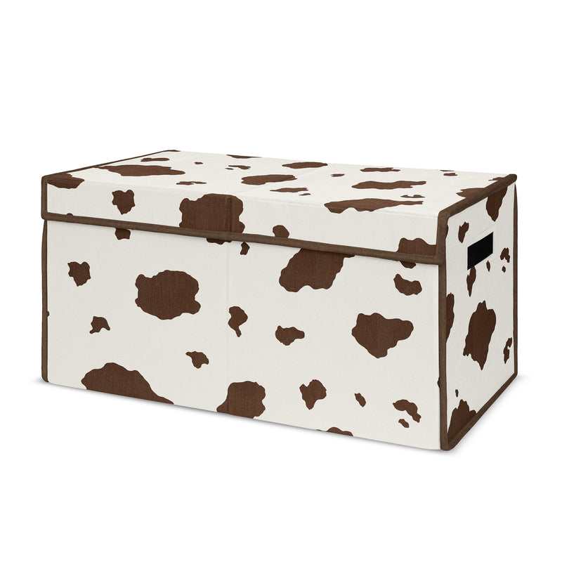 Wild West Cowboy Collection Cow Print Fabric Toy Bin Storage