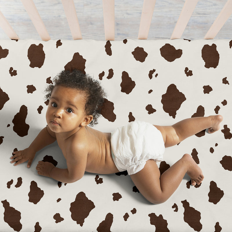 Wild West Cowboy Collection 3 Pack Crib Sheets - Horseshoe Print