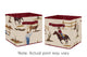 Wild West Cowboy Collection Foldable Fabric Storage Bins - Set of 2