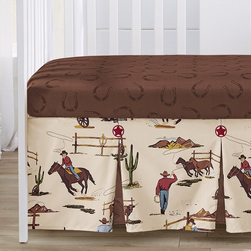 Wild West Cowboy 4 Piece Crib Bedding