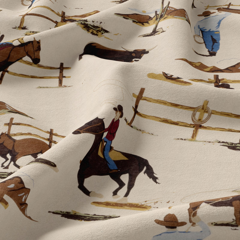 Wild West Cowboy Collection Pillow Sham Covers - 2 Pack Set