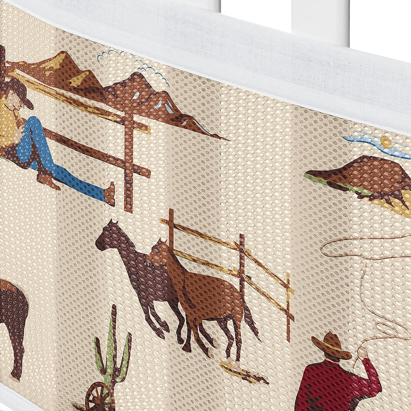 Wild West Cowboy Collection Sweet Jojo Designs + BreathableBaby Breathable Mesh Crib Liner