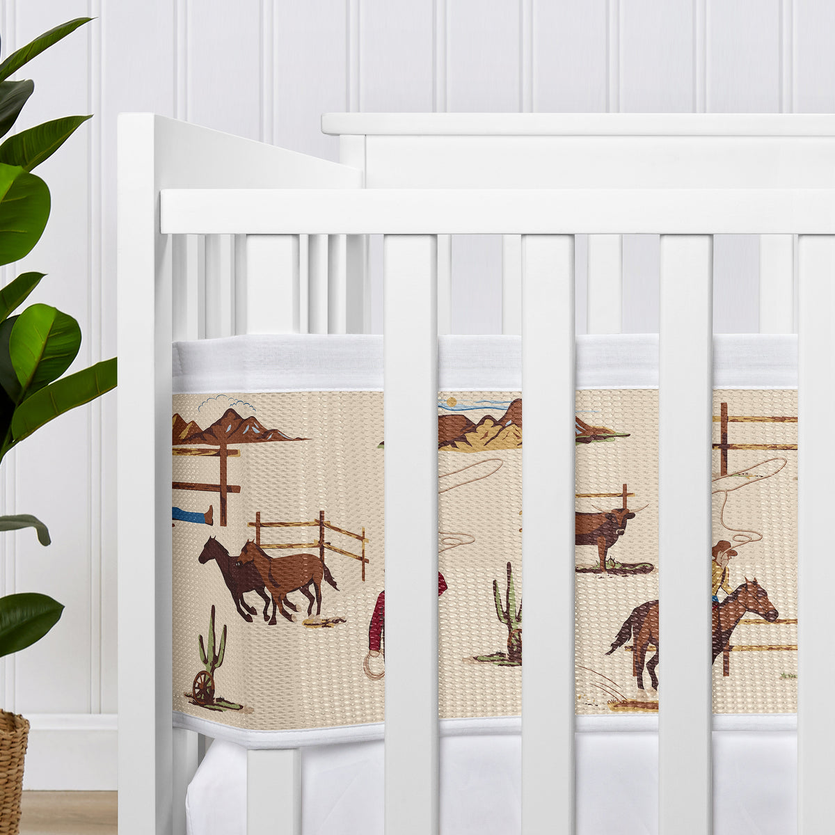 Wild West Cowboy Collection Sweet Jojo Designs + BreathableBaby Breathable Mini Mesh Crib Liner