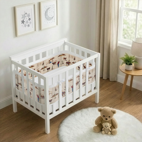 Wild West Cowboy Collection Sweet Jojo Designs + BreathableBaby Breathable Mini Mesh Crib Liner alternate view