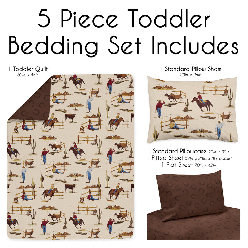 Wild West Cowboy Collection Toddler Bedding