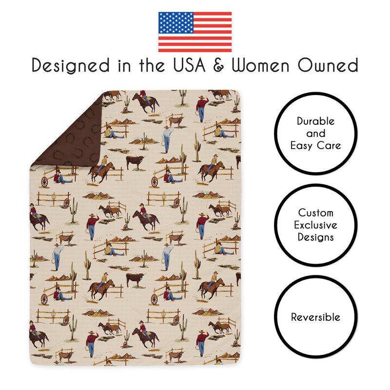 Wild West Cowboy Collection Toddler Bedding