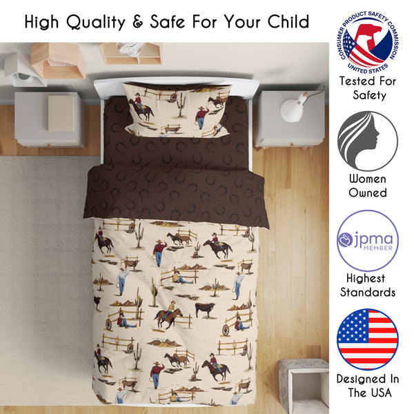 Wild West Cowboy Collection Toddler Bedding alternate view