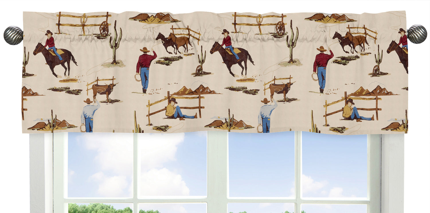Wild West Cowboy Collection Window Valance