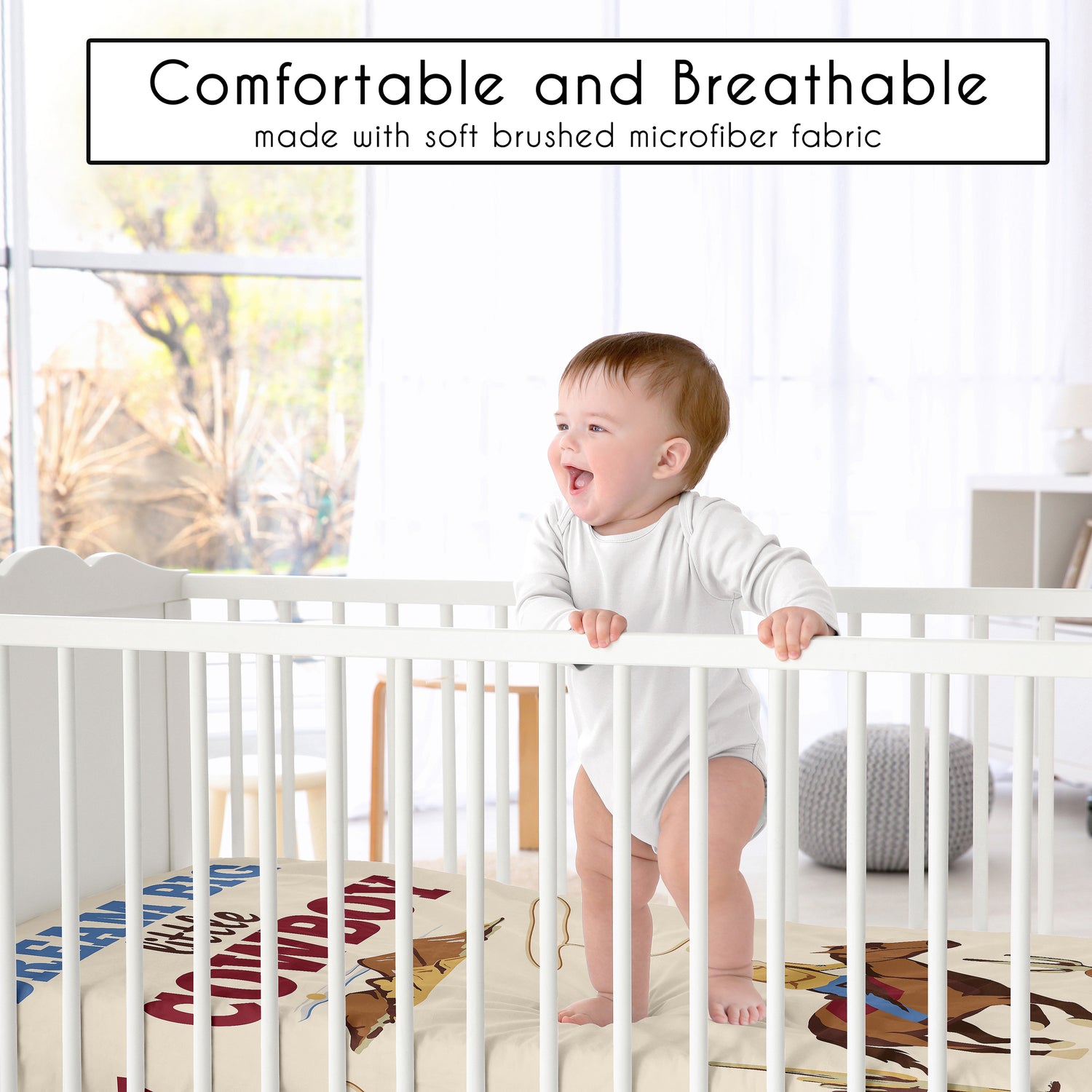 Wild West Cowboy Collection Photo Op Crib Sheet
