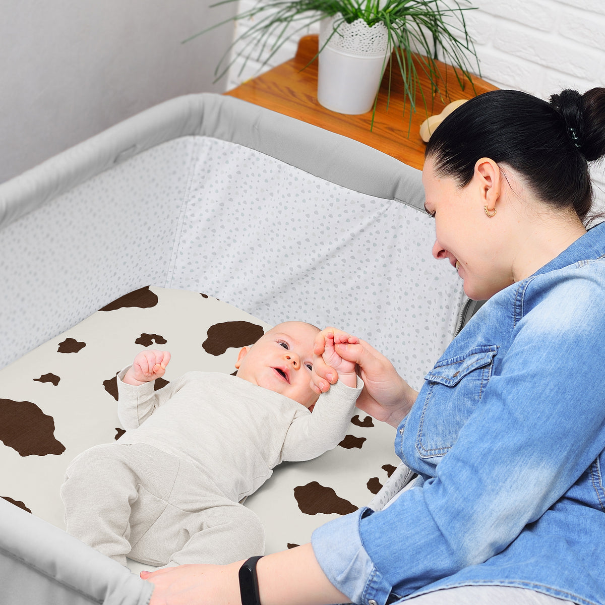 Wild West Cowboy Collection 2 Pack Baby Bassinet Fitted Sheets