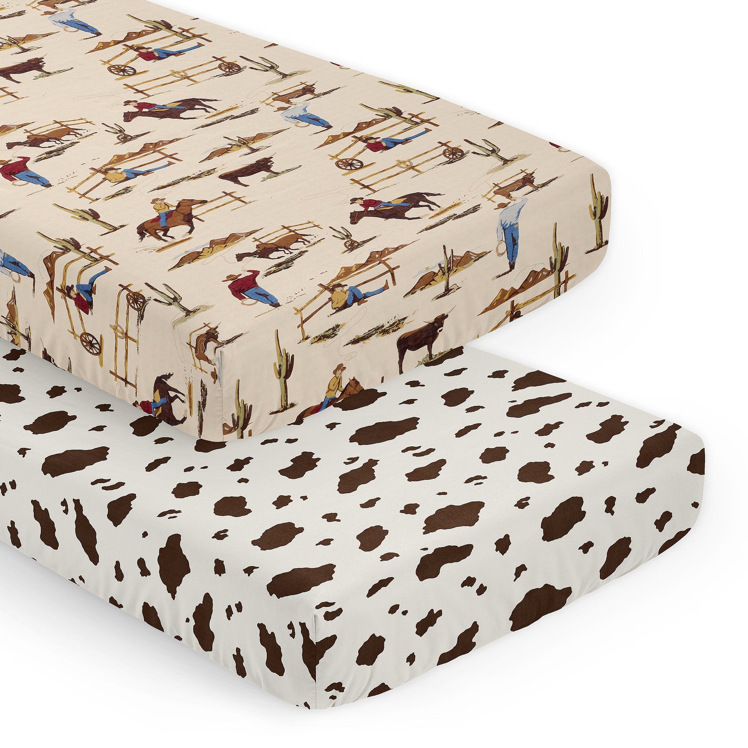 Wild West Cowboy Collection 2 Pack Crib Sheets