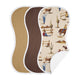 Wild West Collection Absorbent Burp Cloths - 3 Pack Set