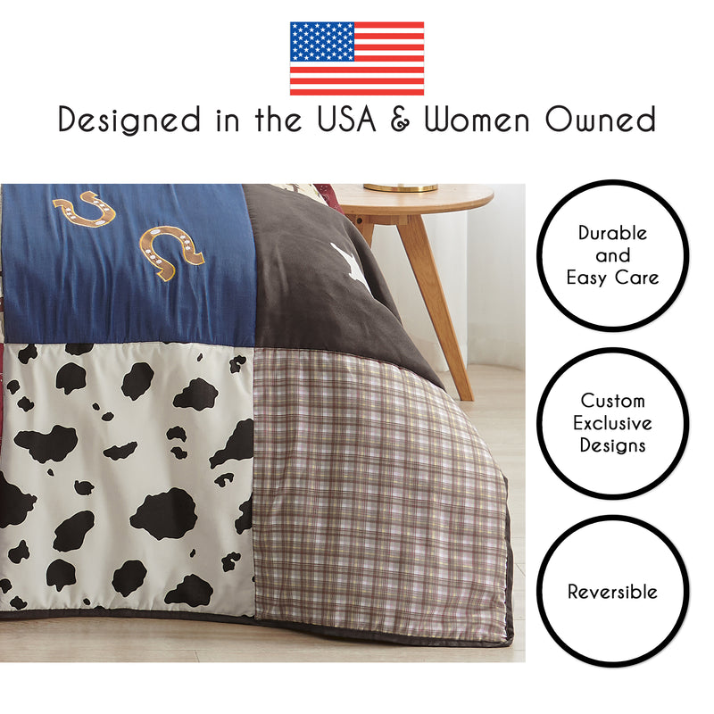 Wild West Cowboy Twin Bedding Collection