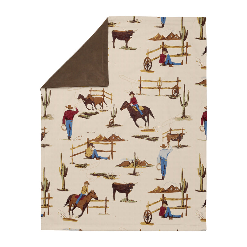 Wild West Cowboy Collection Baby Blanket