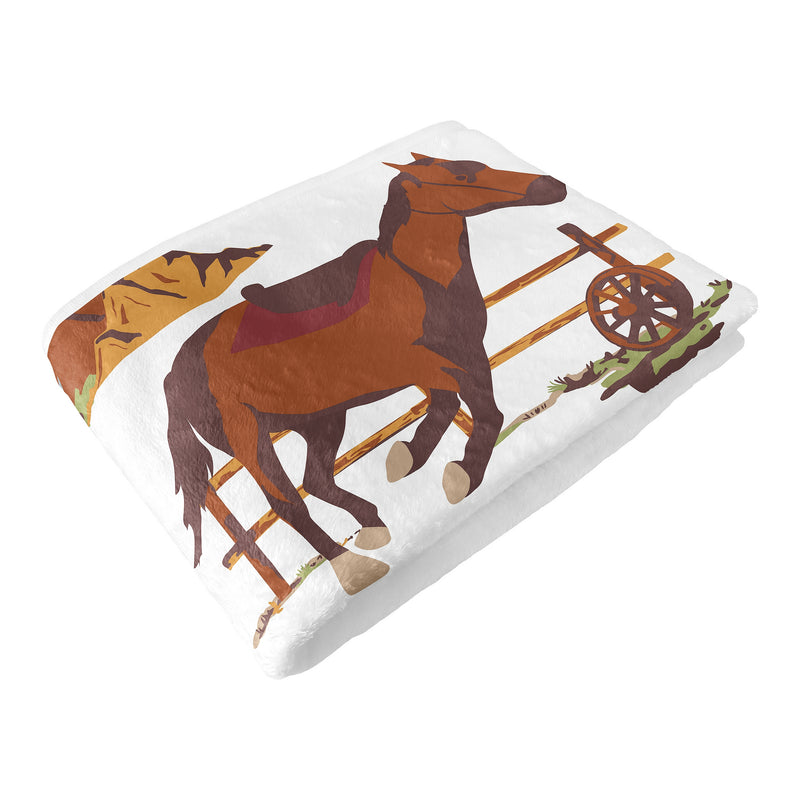 Wild West Collection Monthly Milestone Baby Blanket