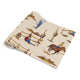 Wild West Cowboy Collection 100% Cotton Muslin Baby Swaddle Receiving Blanket