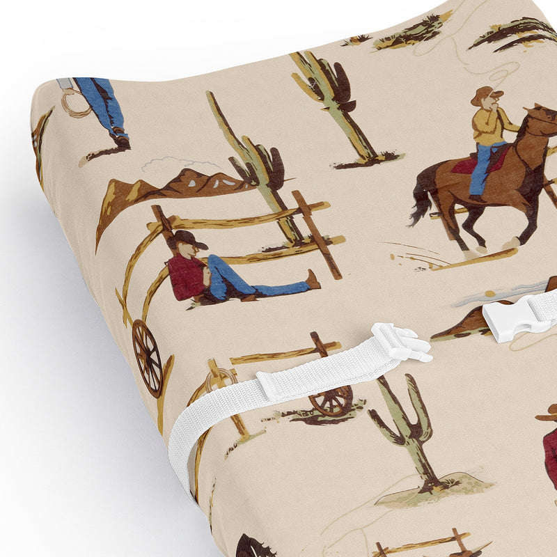Wild West Cowboy Collection Changing Pad Cover Sheet