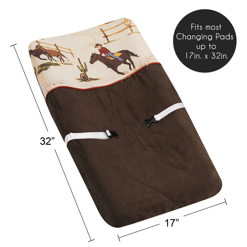 Wild West Cowboy Collection Changing Pad Cover